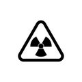 Danger radiation risk symbol