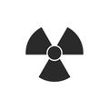 Danger radiation risk symbol