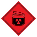 Danger Radiation Symbol Sign ,Vector Illustration, Isolate On White Background Label. EPS10