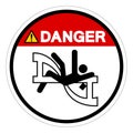 Danger Rotating Agitator Symbol Sign, Vector Illustration, Isolate On White Background Label .EPS10