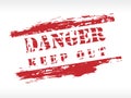 Danger rubber stamp Royalty Free Stock Photo