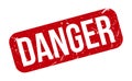 Danger Rubber Stamp. Red Danger Rubber Grunge Stamp Seal Vector Illustration - Vector Royalty Free Stock Photo