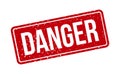 Danger Rubber Stamp. Red Danger Rubber Grunge Stamp Seal Vector Illustration - Vector Royalty Free Stock Photo