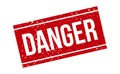 Danger Rubber Stamp. Red Danger Rubber Grunge Stamp Seal Vector Illustration - Vector Royalty Free Stock Photo