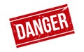 Danger Rubber Stamp. Red Danger Rubber Grunge Stamp Seal Vector Illustration - Vector Royalty Free Stock Photo