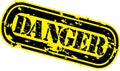 Danger rubber stamp, vector Royalty Free Stock Photo