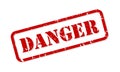 Danger Rubber Stamp Vector Royalty Free Stock Photo