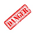 Danger rubber stamp Royalty Free Stock Photo