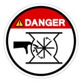 Danger Shear Points Sharp Edges Symbol Sign, Vector Illustration, Isolate On White Background Label .EPS10