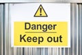 Danger sign Royalty Free Stock Photo