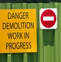 Danger sign Royalty Free Stock Photo