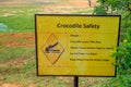 Danger sign - crocodiles