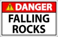 Danger Sign, Falling Rocks