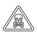 Danger sign  Glyph Style vector icon which can easily modify or edit Royalty Free Stock Photo