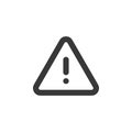 Danger sign. Isolated icon. Warning vector illustration Royalty Free Stock Photo