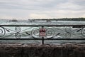 Danger sign at Niagara Falls Royalty Free Stock Photo