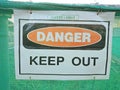 Danger signage