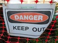 Danger signage