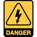 Danger icon Royalty Free Stock Photo