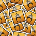 Danger symbols icon Royalty Free Stock Photo