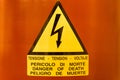 Danger Tension Sign Royalty Free Stock Photo