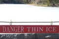 Danger Thin Ice Royalty Free Stock Photo