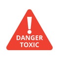 Danger toxic symbol icon