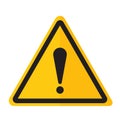 Danger warning exclamation point sign icon Royalty Free Stock Photo