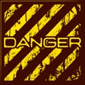 Danger warning grunge background