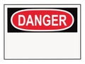 Danger Warning Sign Royalty Free Stock Photo