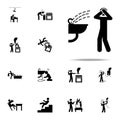 danger, water icon. home hazard and safety precaution icons universal set for web and mobile Royalty Free Stock Photo