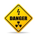 Danger zone caution vector sign