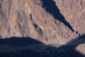 Dangerious rapids in the Colorado River at the bottom of the Grand Canyon, Arizona. Royalty Free Stock Photo