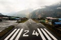 Dangerous Airport Strip - Lukla - Nepal Royalty Free Stock Photo
