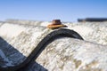 Dangerous asbestos roof Royalty Free Stock Photo