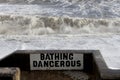 Dangerous bathing notice