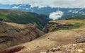 Dangerous Canyon near Mutnovsky volcano in Kamchatka. Royalty Free Stock Photo