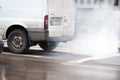 Dangerous car pollution Royalty Free Stock Photo