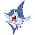 Dangerous cartoon shark Royalty Free Stock Photo