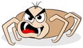 Dangerous cartoon tick Royalty Free Stock Photo
