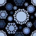 Dangerous chinese nCoV coronavirus. Vector illustration for web design or print.