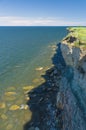 Dangerous cliff of Baltic sea