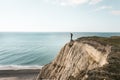 Dangerous cliff Bovbjerg in northern Jutland