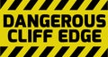 Dangerous Cliff Edge Sign