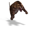 Dangerous dinosaur Andrewsarchus With Clipping Royalty Free Stock Photo