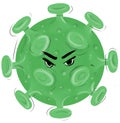 Dangerous evil deadly virus molecule