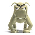 Dangerous and funny toon dog Royalty Free Stock Photo