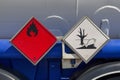 Dangerous goods - Flammable Liquids & Environmentally Hazardous Substance Royalty Free Stock Photo