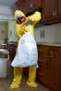 Dangerous Haz Mat garbage removal Royalty Free Stock Photo