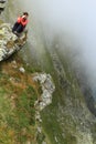 Dangerous hiking Royalty Free Stock Photo